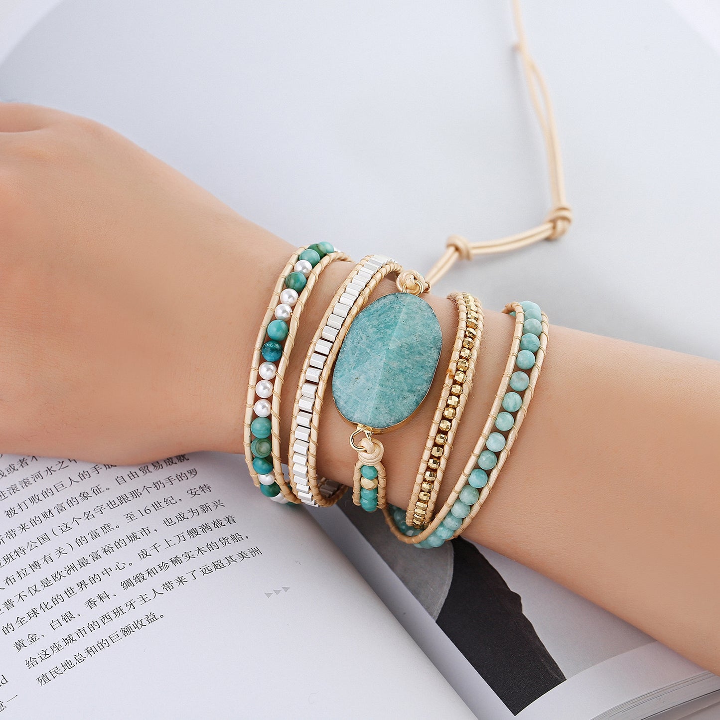 Amazonite Wrap Bracelet – Embrace Calm and Clarity