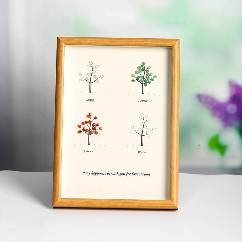 Four Seasons Tree Crystal Frame