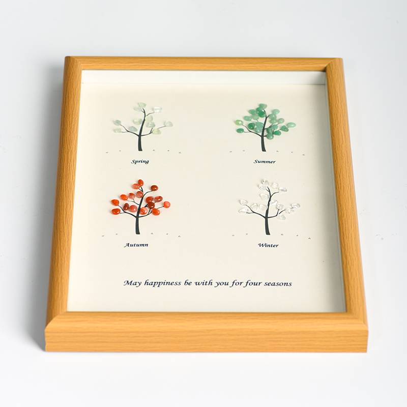 Four Seasons Tree Crystal Frame
