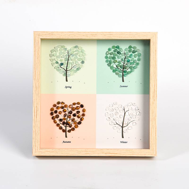 Four Seasons Tree Crystal Stone Frame