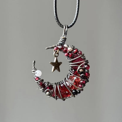 CRYSTAWL MOON SERIES: Blood Moon Necklace