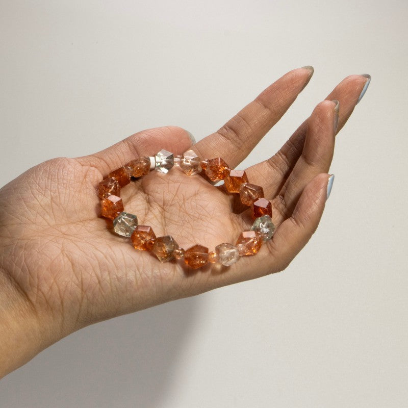 CRYSTAWL Arusha Sunstone Sugar Cube Bracelet