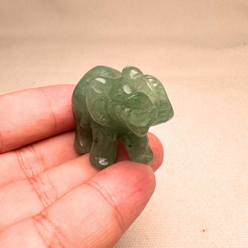 Aventurine Elephant Figurine decor