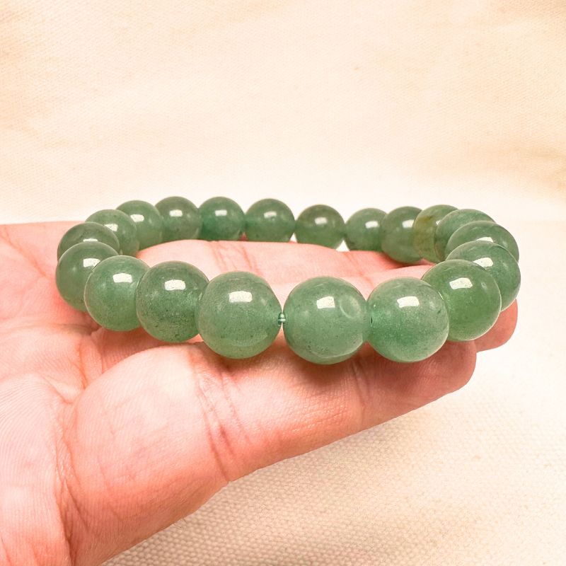 Green Aventurine Bracelet 8/10mm – Embody Luck, Prosperity, and Emotional Balance