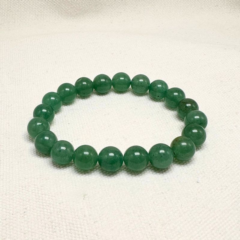 Green Aventurine Bracelet 8/10mm – Embody Luck, Prosperity, and Emotional Balance