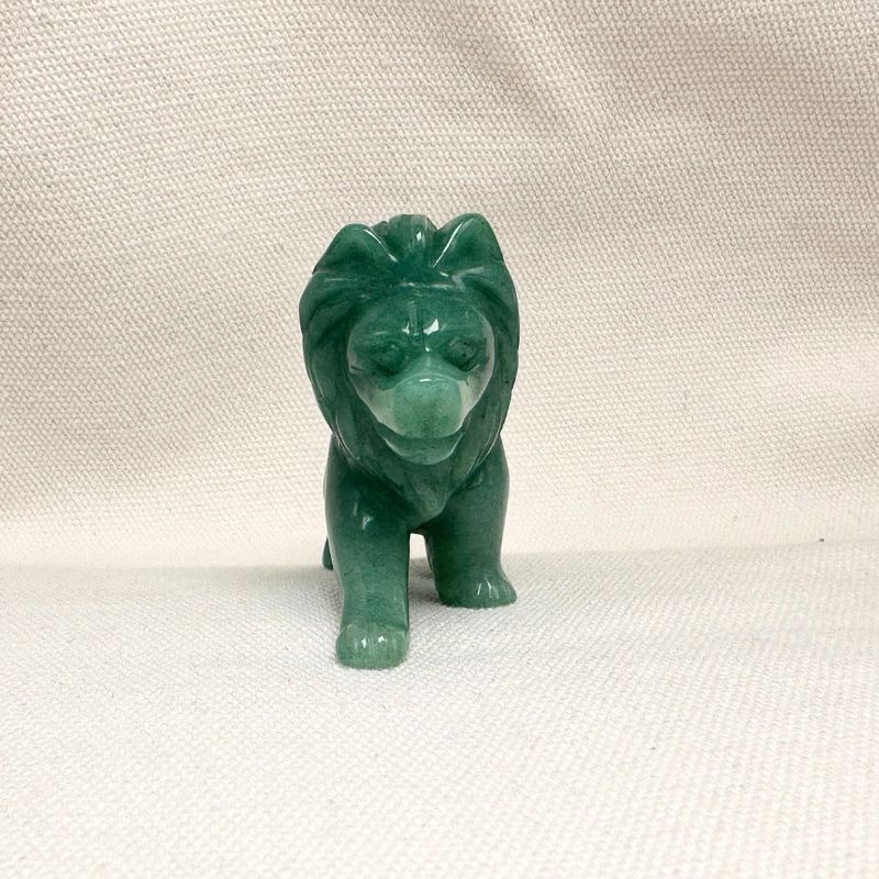 Green Aventurine Lion Figurine