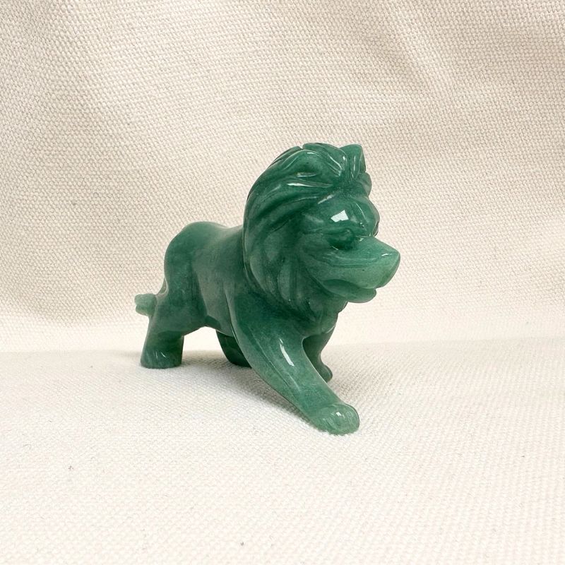 Green Aventurine Lion Figurine