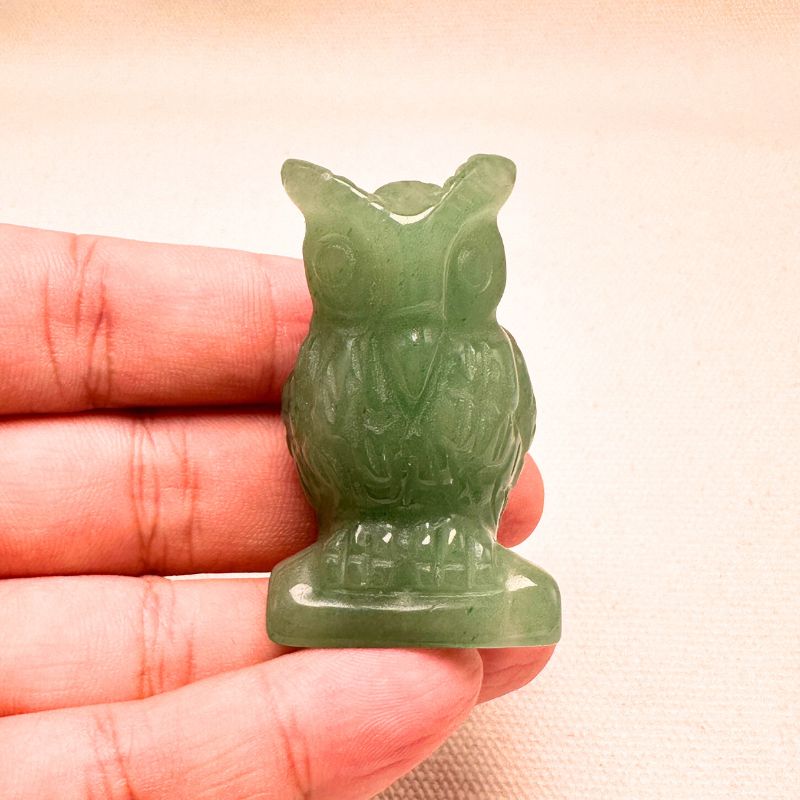 Green Aventurine Owl Figurine