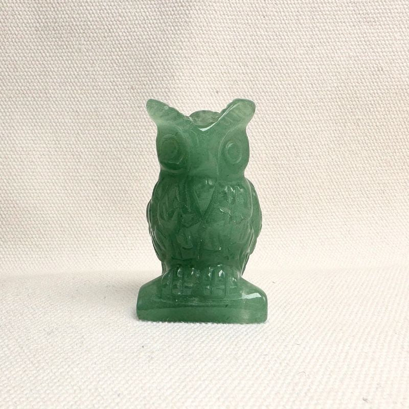 Green Aventurine Owl Figurine