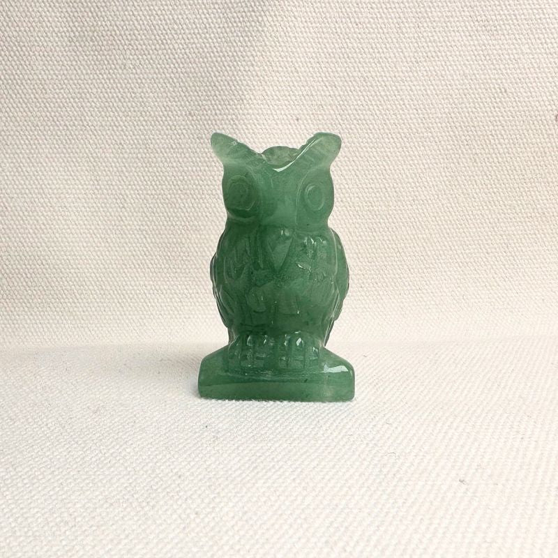 Green Aventurine Owl Figurine