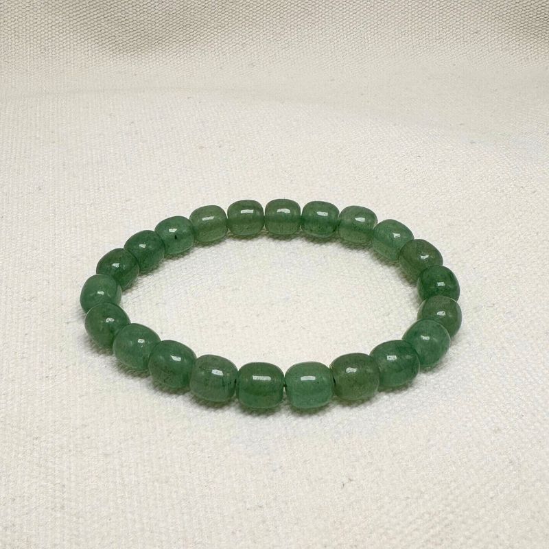 Green Aventurine Rondelle Beads Bracelet – Embody Luck, Prosperity, and Emotional Balance