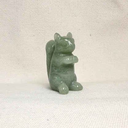 Green Aventurine Squirrel Figurine