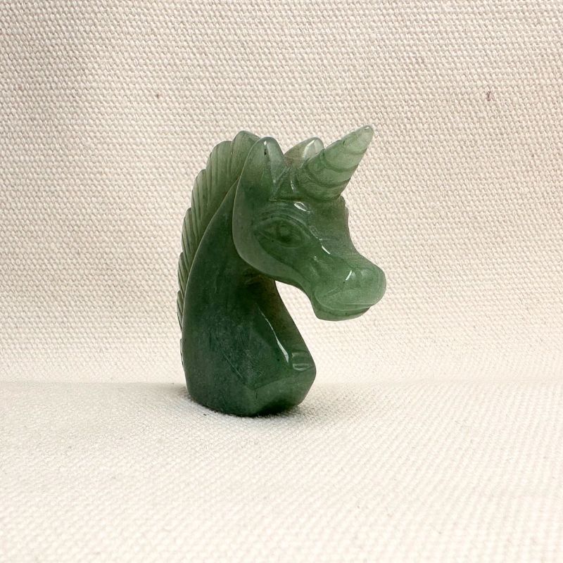 Green Aventurine Unicorn Figurine