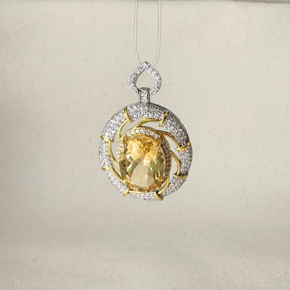 Helix Citrine Pendant