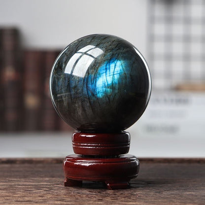 Labradorite Sphere – Mystical Iridescent Crystal for Intuition & Protection