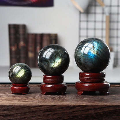 Labradorite Sphere – Mystical Iridescent Crystal for Intuition & Protection