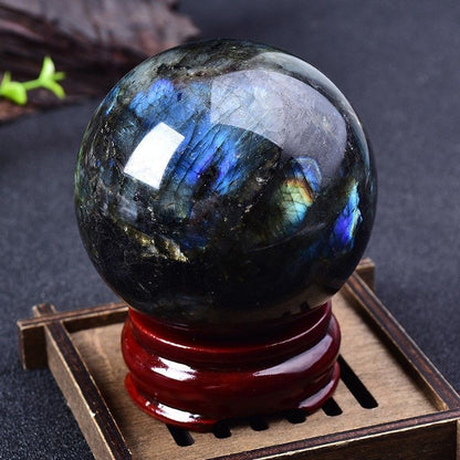 Labradorite Sphere – Mystical Iridescent Crystal for Intuition & Protection