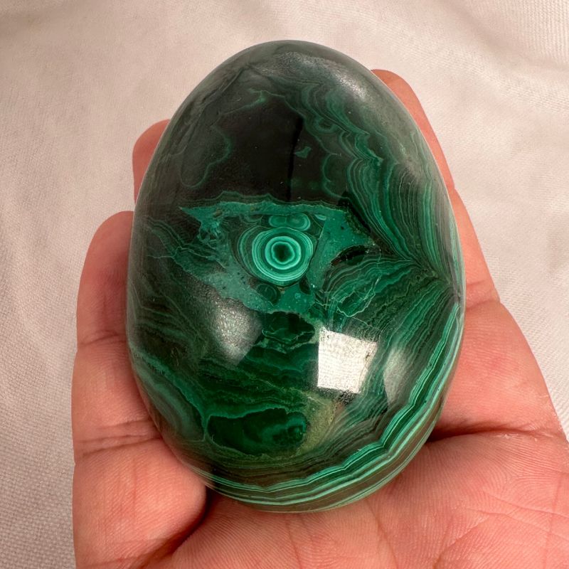 Malachite Crystal Egg
