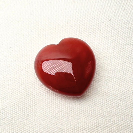 Red Agate Heart Stone