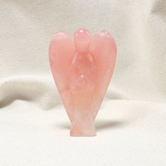 Rose Quartz Angel Crysal Figurine